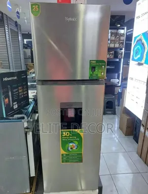 SYINIX 257L Double Door No-Frost Refrigerator – Water Dispenser