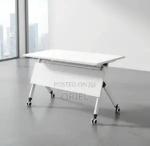 Office Table : White 1200MM Foldable Training Table