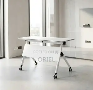 Office Table : White 1200MM Foldable Training Table