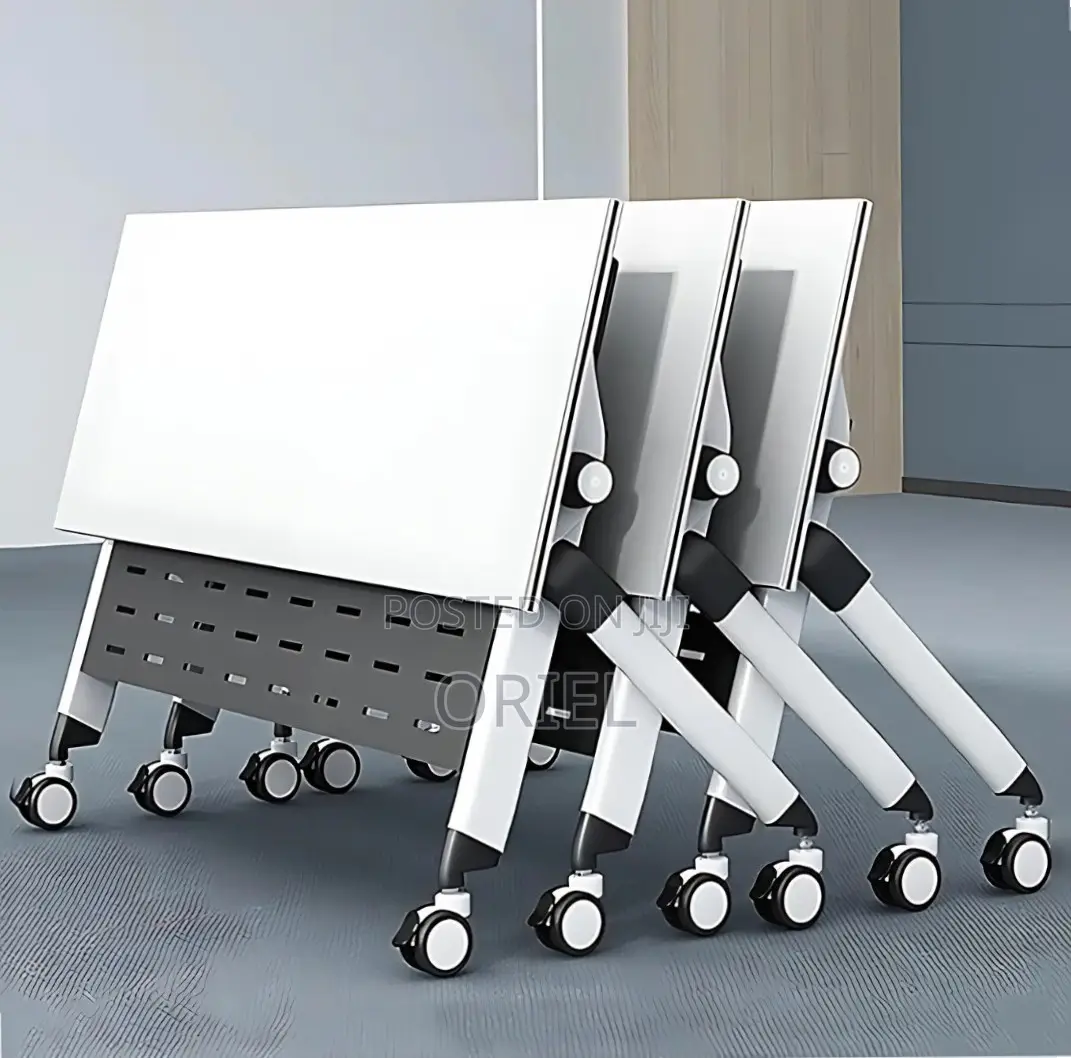 Office Table : White 1200MM Foldable Training Table