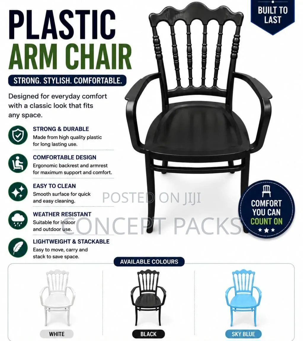 Stylish Plastic Arm Chair
