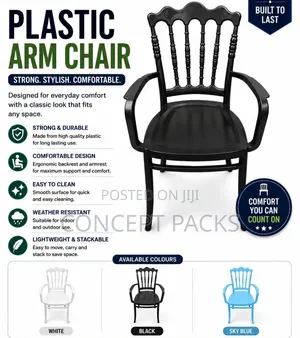 Stylish Plastic Arm Chair