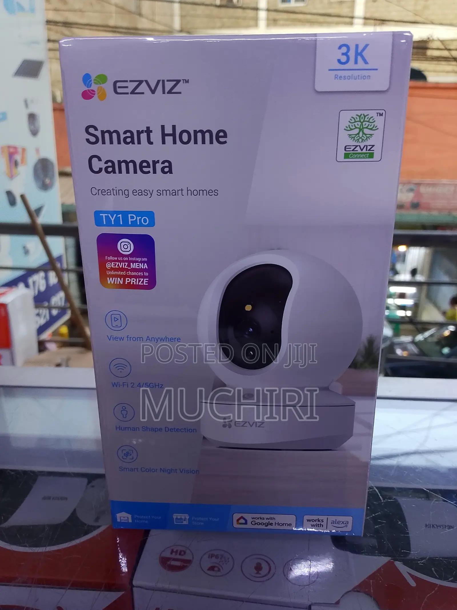 5mp Ezviz Ty1 Pro 1 Full Hd Wi-Fi Camera With Colored Night Vision