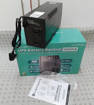 LW Lightwave 1000VA Line Interactive UPS Power Supply Backup