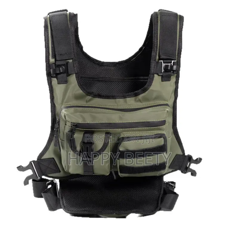 *Chest Rig Bag Multifunction Zipper Chest Backpack