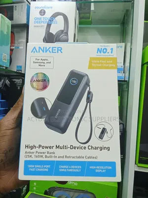 Anker High Power Multi Device Charging 165W, 25000mAh Power Bank