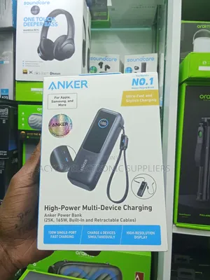 Anker High Power Multi Device Charging 165W, 25000mAh Power Bank