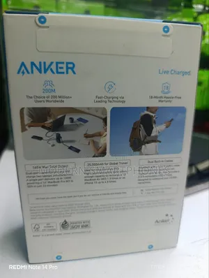 Anker Zolo Power Bank (25,000mAh, 165W, Built-in Retractable Cables)