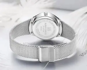 Naviforce Nf5004 Silver Stainless Steel Watch for Women