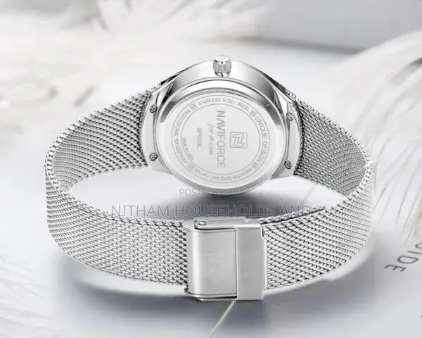 Naviforce Nf5004 Silver Stainless Steel Watch for Women