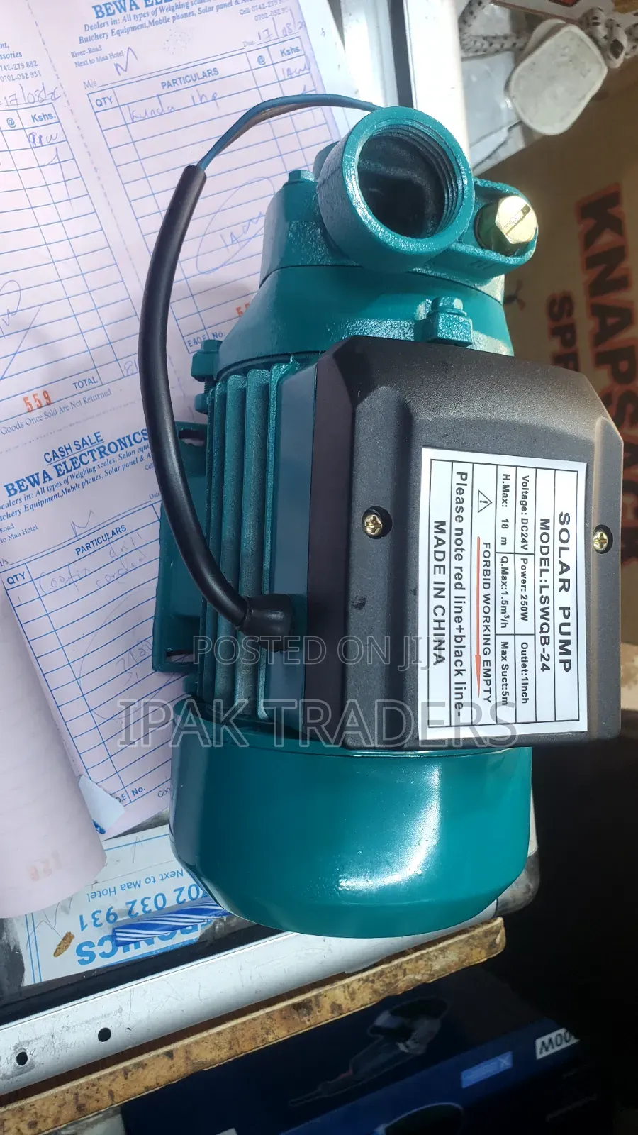 24V DC Solar Water Pump -100w High Pressure Surface Pump-18m Max Head
