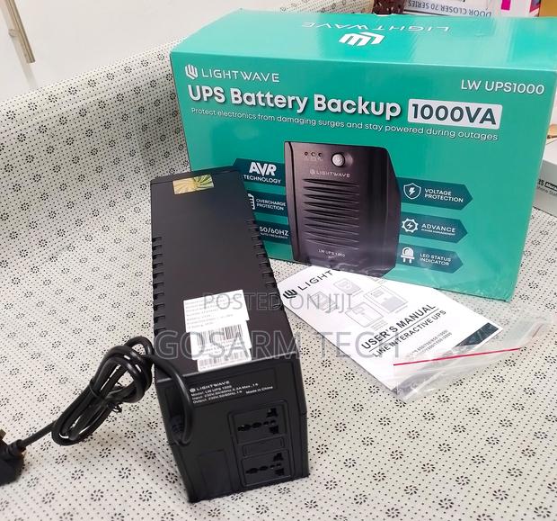 Lightwave 1000VA UPS – Strong Backup for Desktop and Router