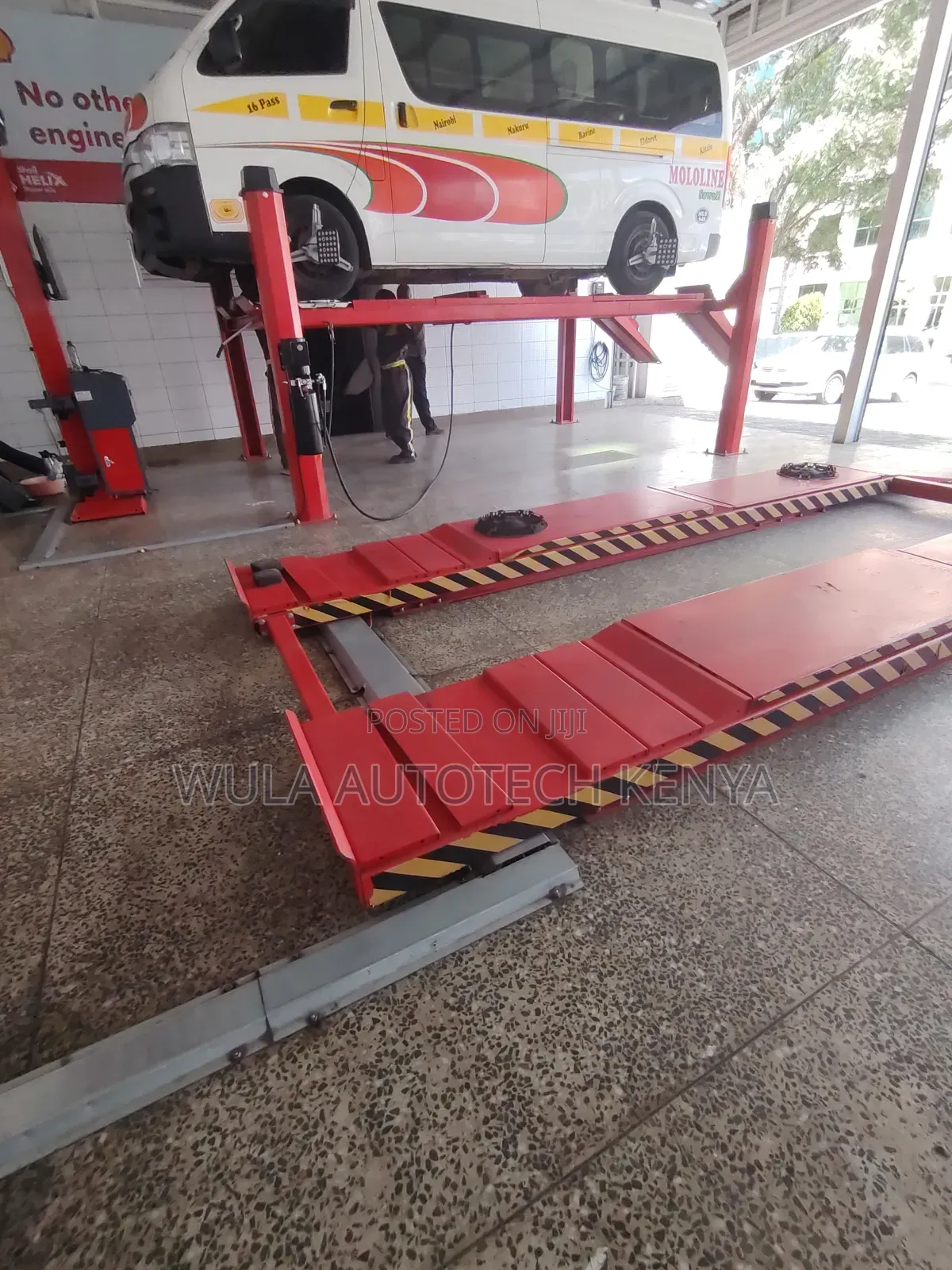 Synchronized Hydraulic System Big Scissor Carlift Machine Sunshine