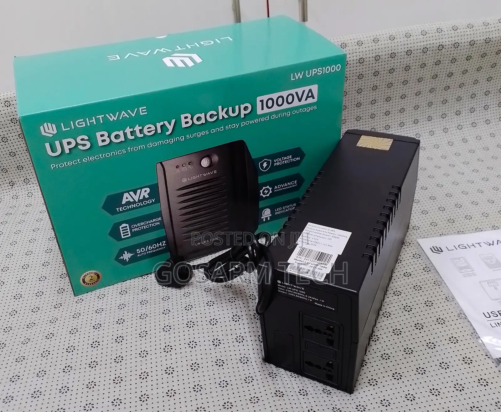 Lightwave 1000VA Backup UPS – Lightwave 1000VA UPS