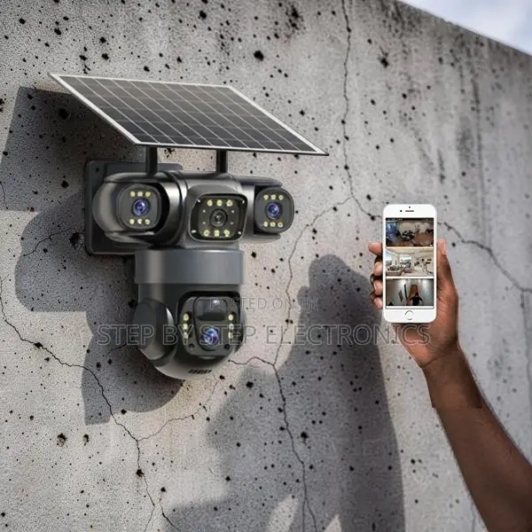 Auto Human Tracking 20MP Ultra HD 4G PTZ Triple Lens Solar Camera