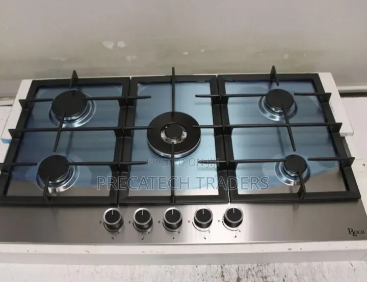 Roch 5 Burner Gas Hob – Stainless Steel
