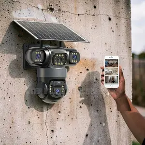 Ip66 Rated WaterProof 20MP Ultra HD 4G PTZ Triple Lens Solar Camera