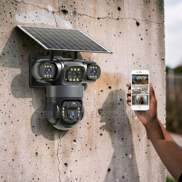 Ip66 Rated WaterProof 20MP Ultra HD 4G PTZ Triple Lens Solar Camera