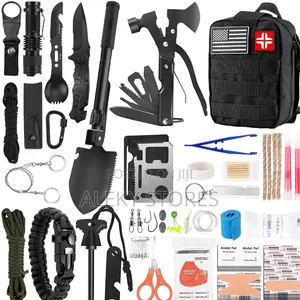 142 in 1 Hiking Emergency Survival Tool Travel Rescue Bag for Camping