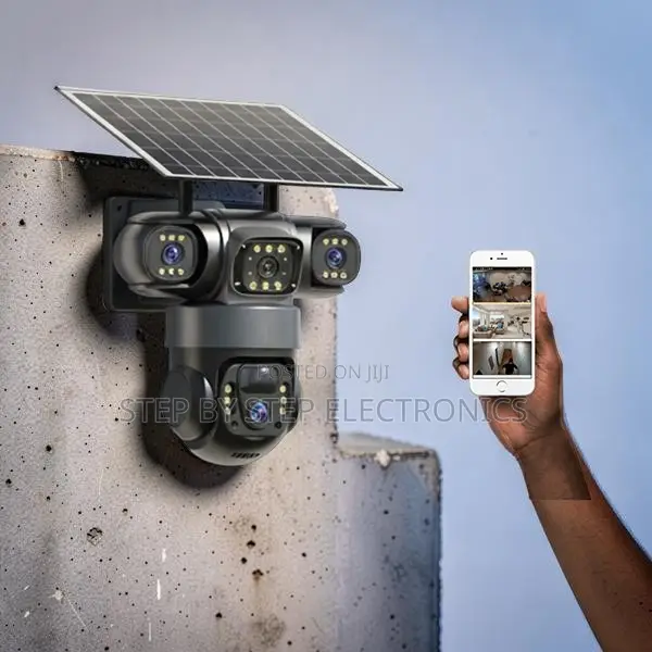 Full Panoramic HD View 20MP Ultra HD 4G PTZ TripleLens Solar Camera