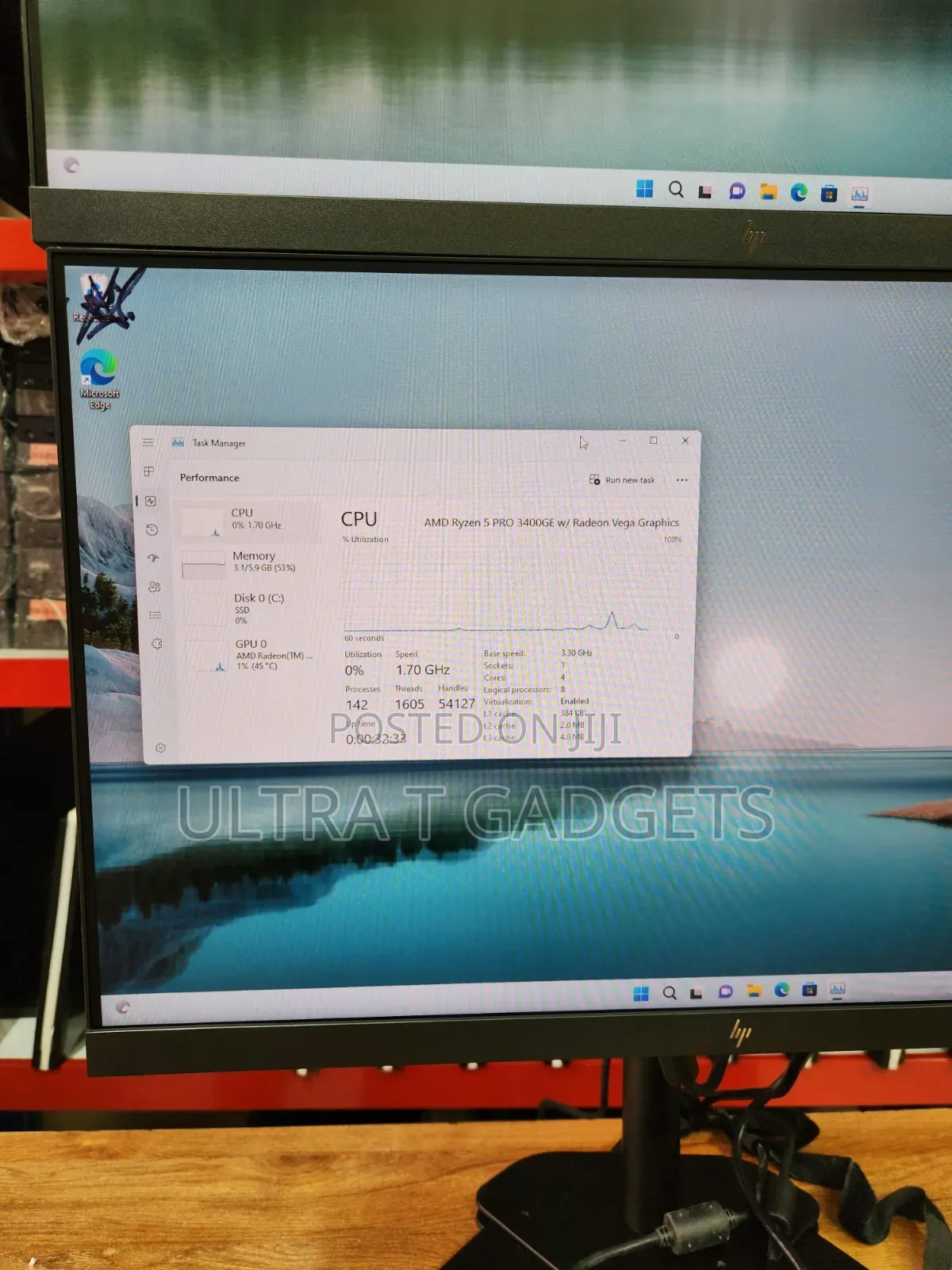 Desktop Computer HP EliteDesk 705 8GB AMD Ryzen 5 SSD 256GB