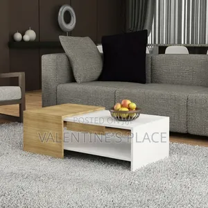 Stylish Modern Wooden White Coffee Table – Brand New Premium