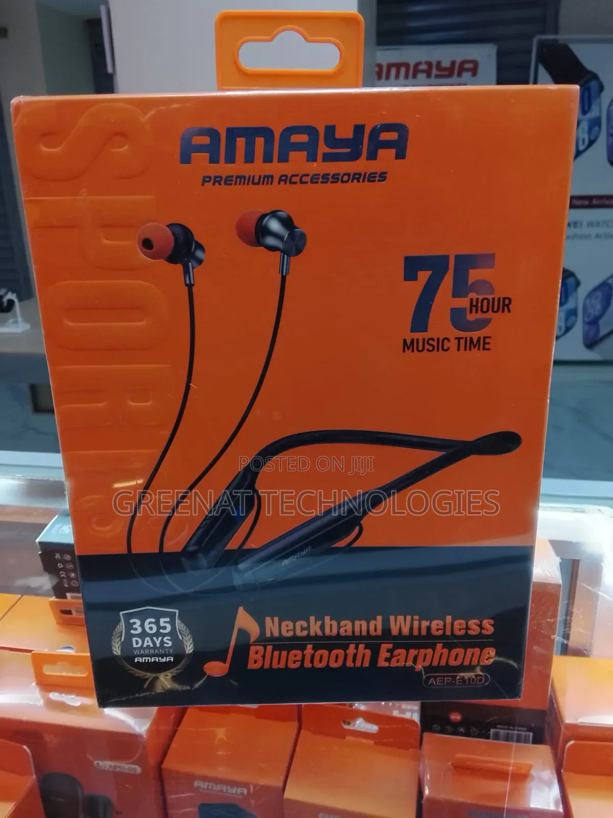 Amaya AEP-E10D Neckband Wireless Bluetooth Earphone Kenya