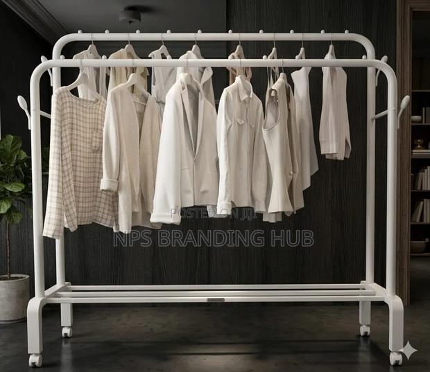 Double Rail Clothes Rack Stand 110 × 40 × 150 Cm(tet