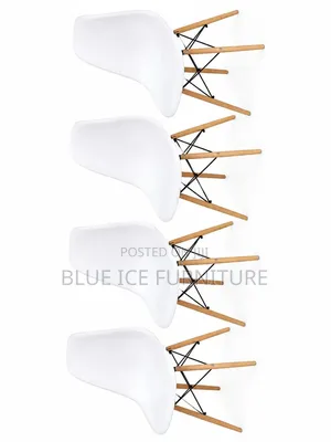 Modern White Dining Chair With Wooden Legs – Scandinavian Style