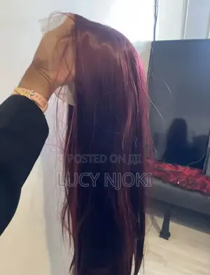 Red Glueless Synthetic Wig