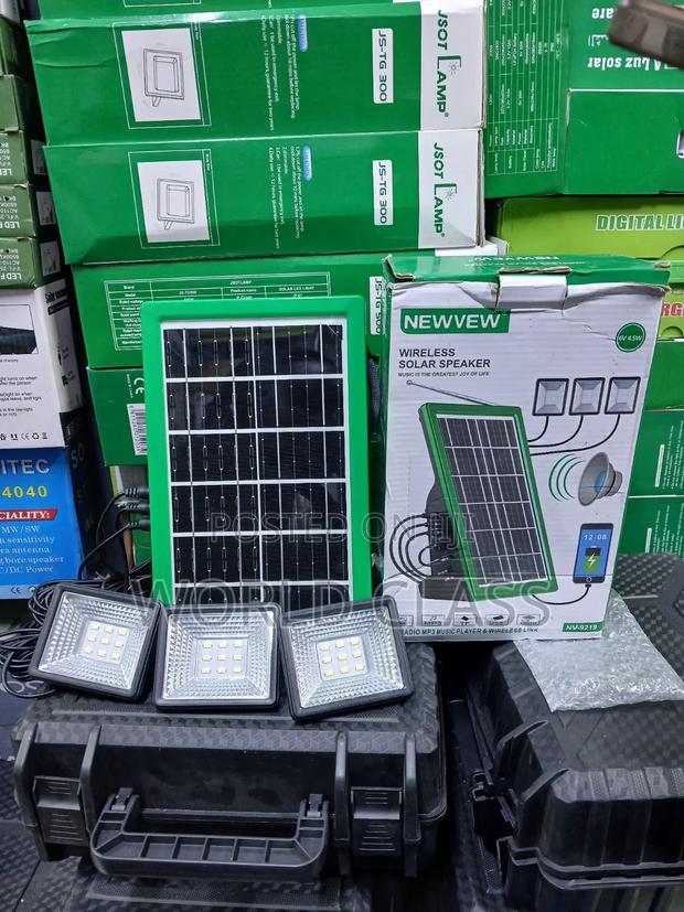 NEWVEV NV-9219 Wireless Solar Speaker With 3 LED Lights