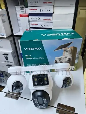 8mp 4lens V380 Max 4g Solar Powered PTZ Outdoor Camera