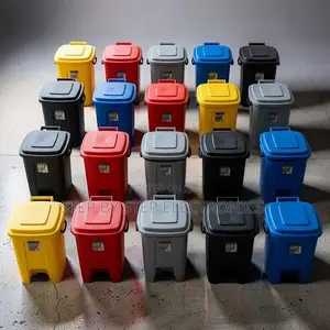 Budget Prices 30L Litres Hard Plastic Waste Garbage Dust Pedal Bin