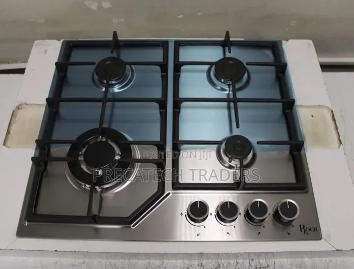 Roch 4 Burner Gas Cooker Stainless Steel Built-in Hob