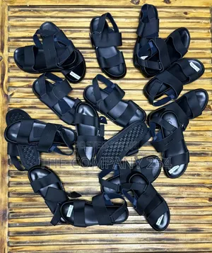 Quality Casual Leather Original Slip on Open Slide Shoes