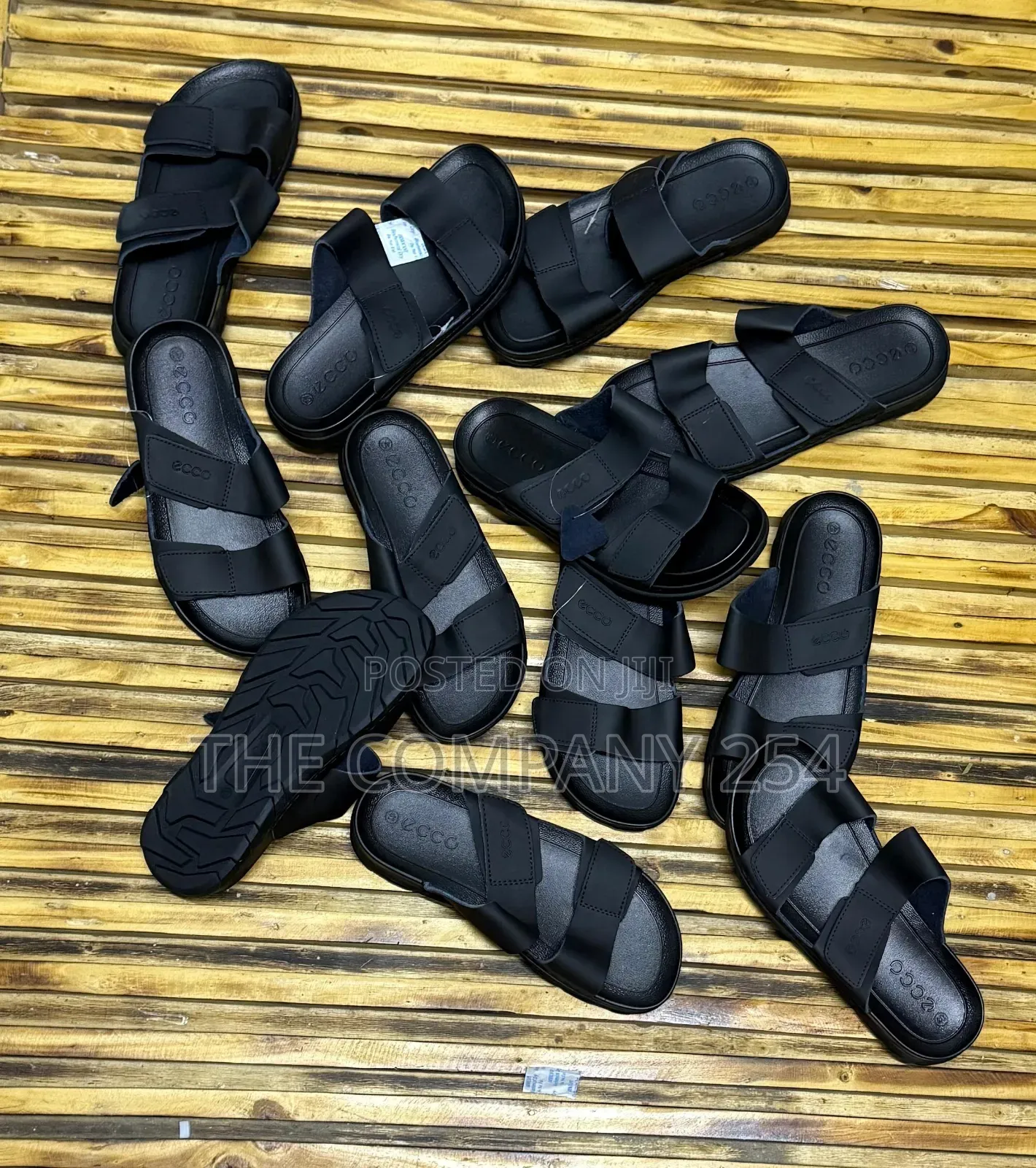 Quality Casual Leather Original Slip on Open Slide Shoes