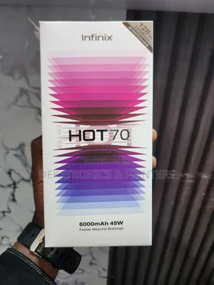 New Infinix Hot 70 128 GB Black
