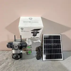 8W High Efficiency Solar Panel 20MP 4G PTZ Triple Lens Solar Camera