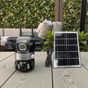 Large Capacity Battery Backup 20MP 4G PTZ Triple Lens Solar Camera