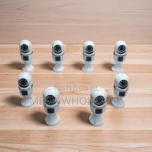 Wireless Color Night Vision Dual Lens PTZ WiFi Bulb Camera