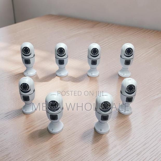 Versatile Mobile Monitoring Dual Lens PTZ WiFi Bulb Camera