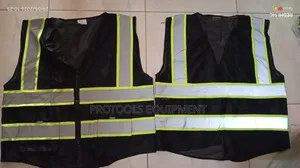 Black Mesh Reflector Vest