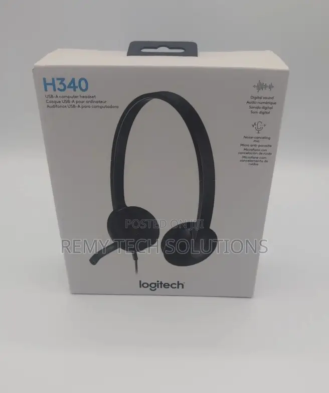 Logitech H340 USB-A Headset With Noise Cancelling Mic