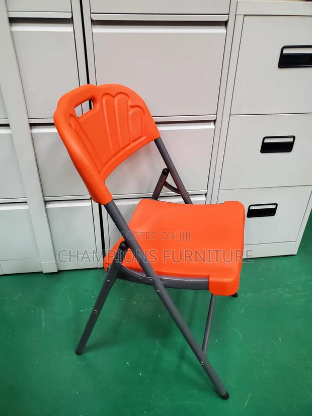 Vibrant Orange Heavy Duty Plastic Chair