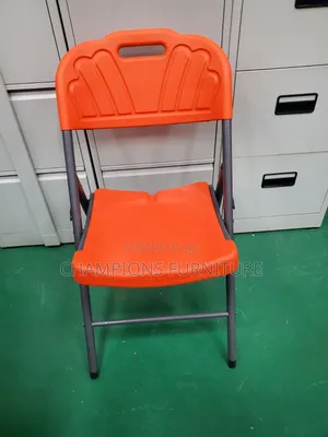 Vibrant Orange Heavy Duty Plastic Chair