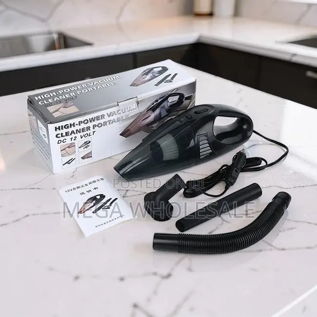 Sleek Finish Portable Handheld Car Vacuum Cleaner