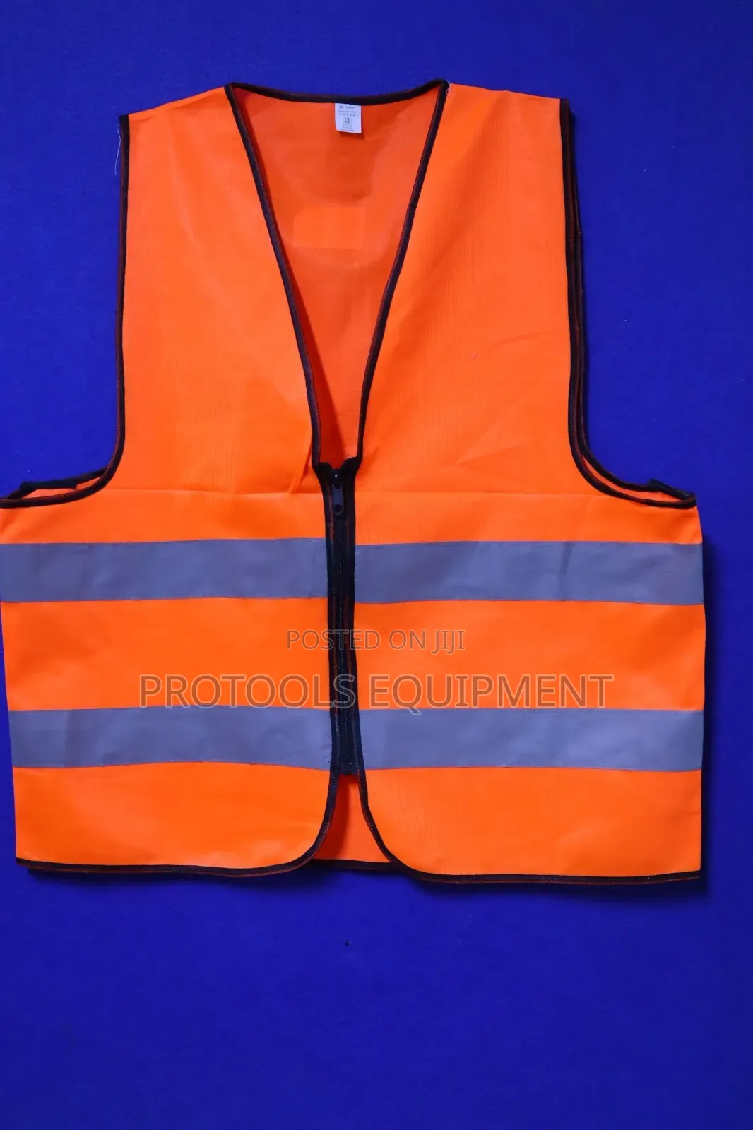 Orange Zipped Reflector Vest