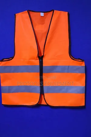 Orange Zipped Reflector Vest