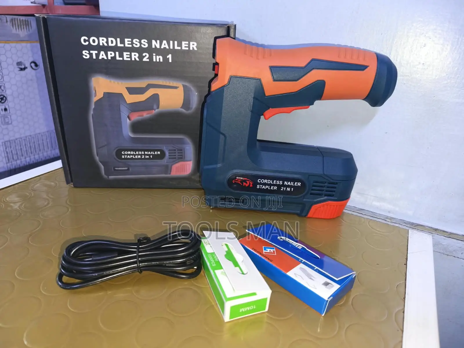 Nail Gun.Rechargeable -Cordless Nailer Stapler 2 in 1.