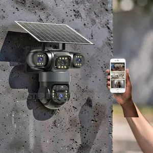 Two-Way Audio Communication 20MP 4G PTZ Triple Lens Solar Camera